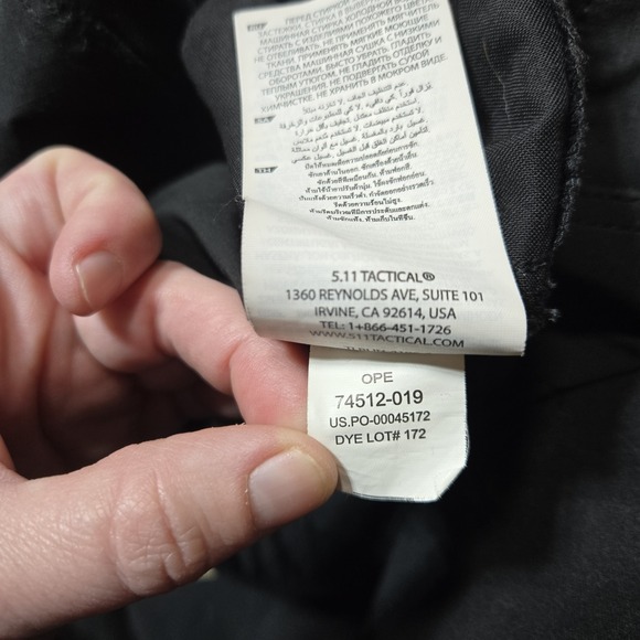 5.11 Tactical ABR Pro Pants Men 32 x 32 Black 9 Pockets 511 Cargo Straight Fit - Picture 8 of 12